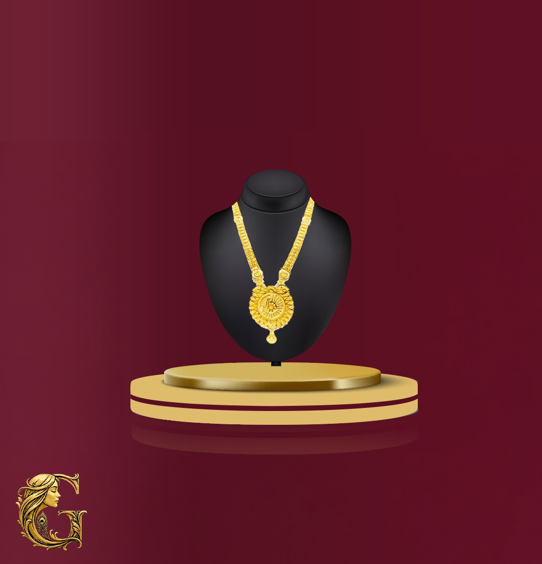 Gold Long Necklace 18GM 3