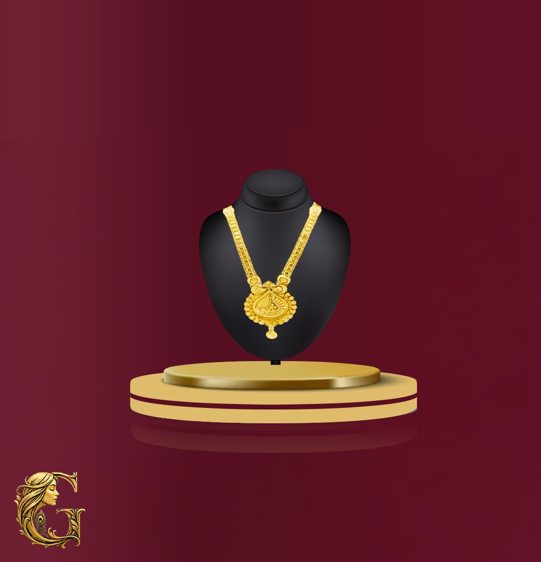 Gold Long Necklace 18GM 4