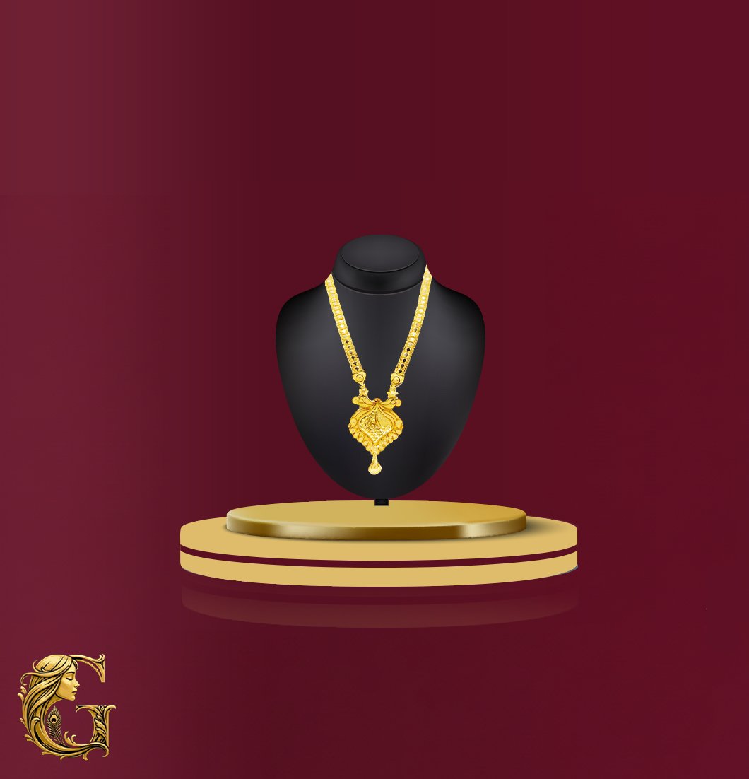 Gold Long Necklace 18GM 6