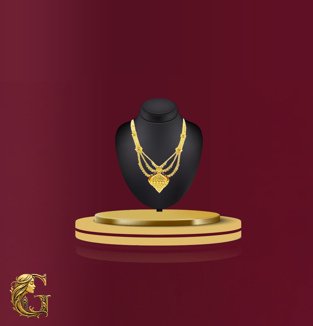 Gold Long Necklace 28GM 3