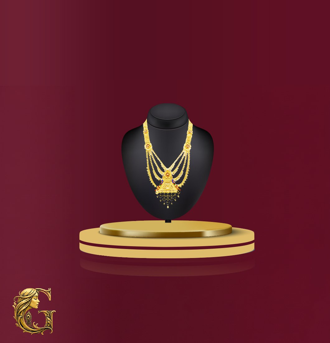 Gold Long Necklace 32GM 3