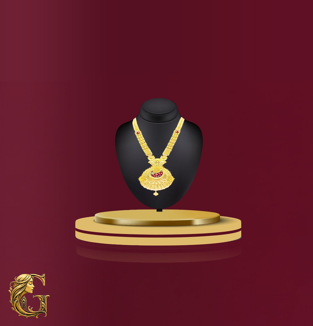 Gold Long Necklace 54GM